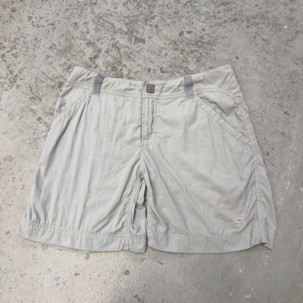 Mountain Hardwear Womens Gray Nylon Hiking Shorts Size 6 OL2999